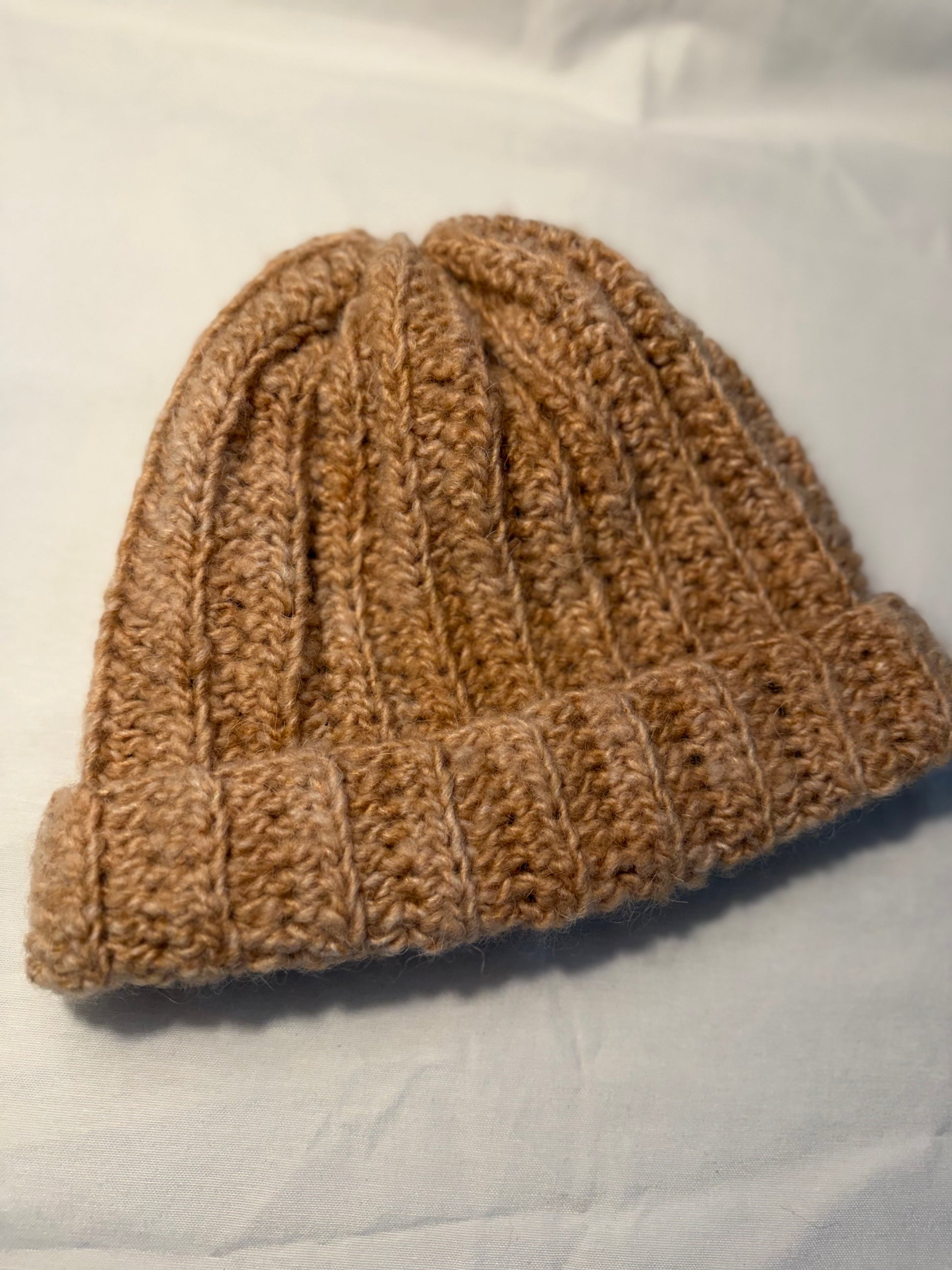 Crocheted Wool Beanies and Hand Warmers