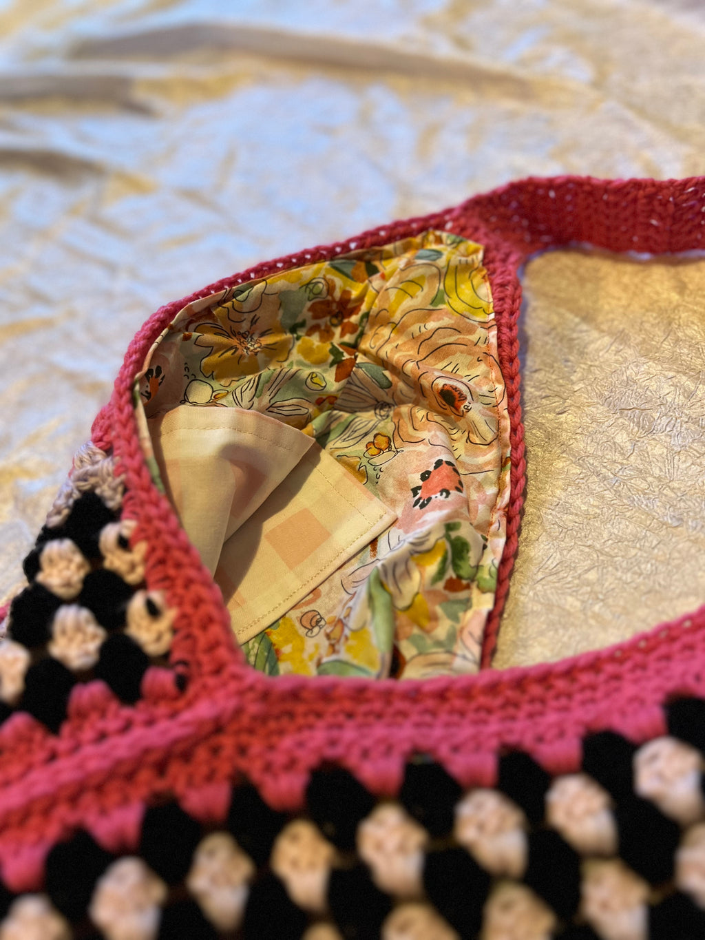 Lined Granny Stitch Bags