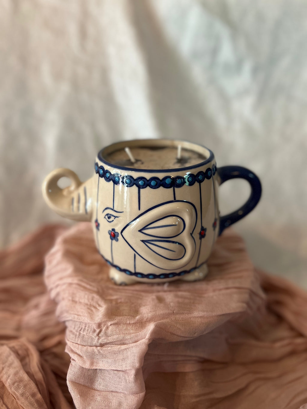 Elephant Mug Candle - Vanilla Coffee Bean - 18 oz