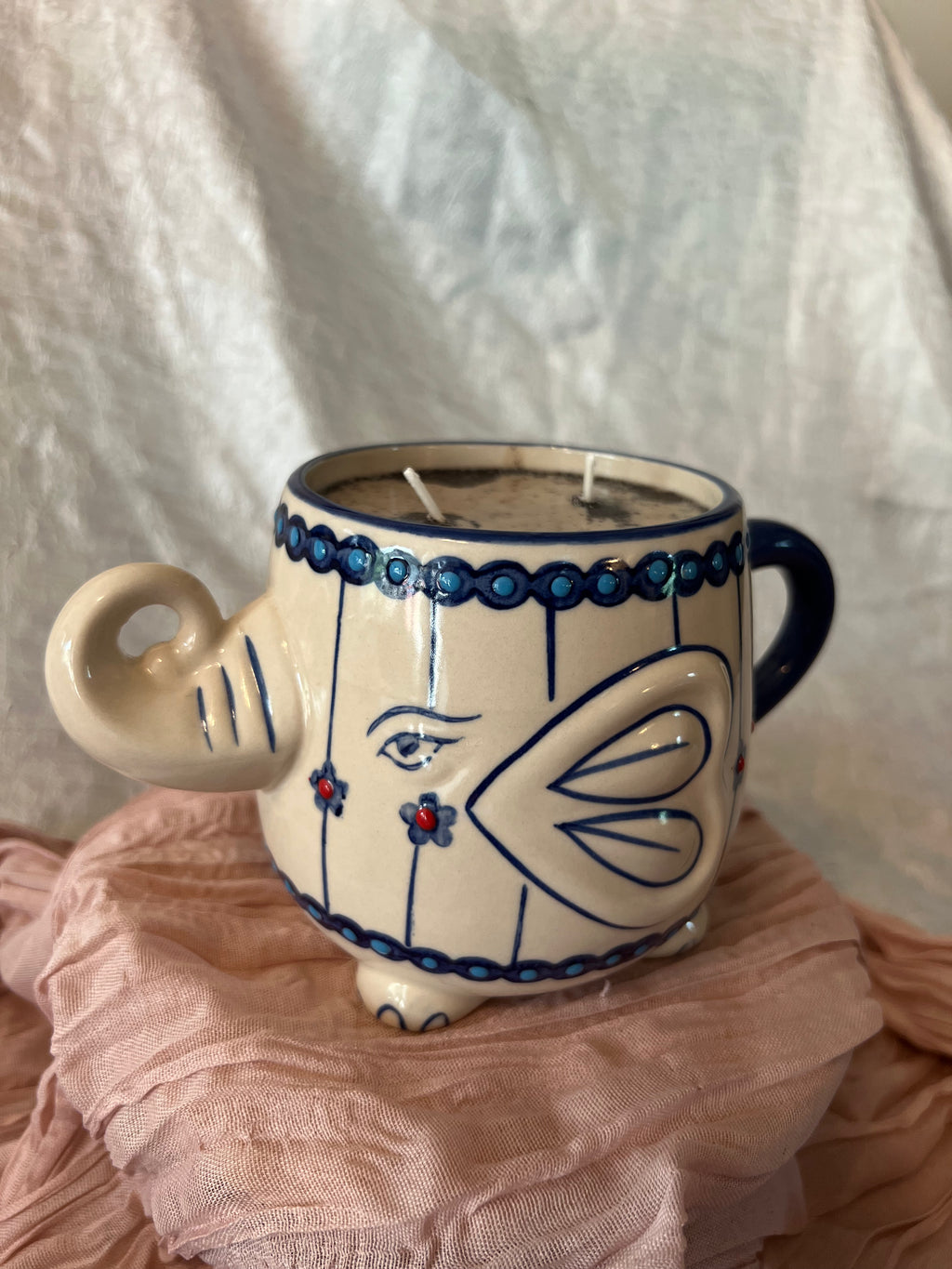 Elephant Mug Candle - Vanilla Coffee Bean - 18 oz