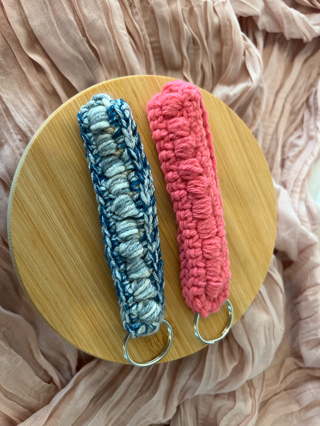 Crocheted Wristlet Keychains