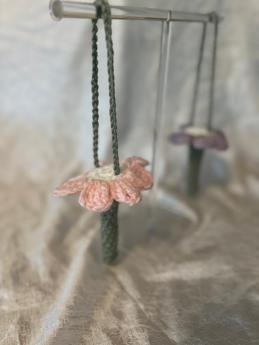 Crocheted Flower Lip Balm Cozy