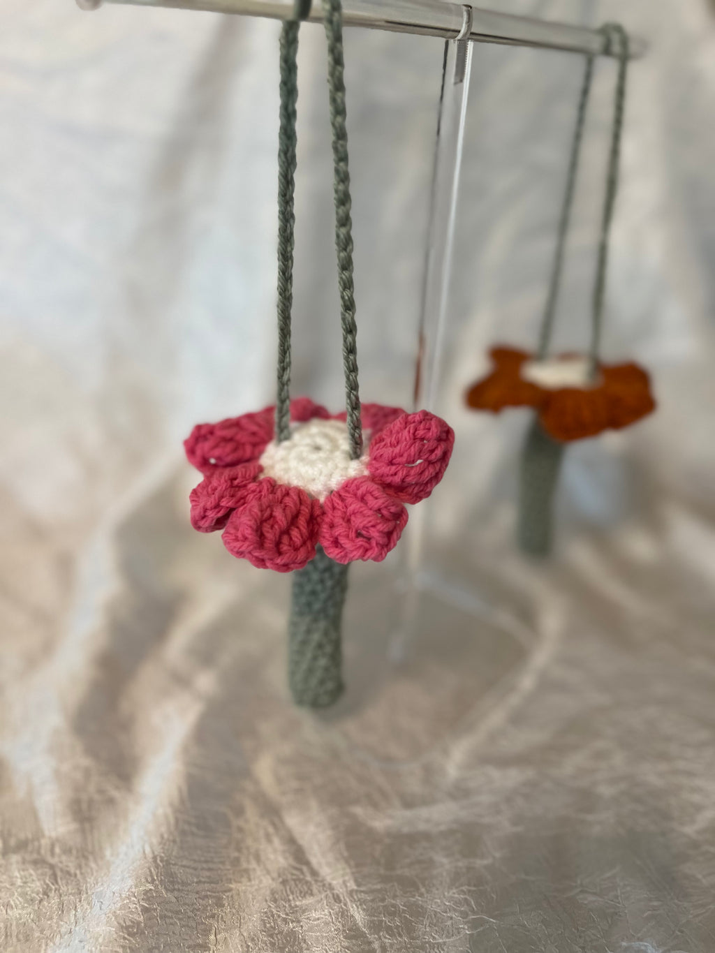 Crocheted Flower Lip Balm Cozy